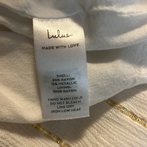 Goddess Vibes Ivory Gold Striped Dolman Sleeve Maxi Dress - Picture 5 of 9